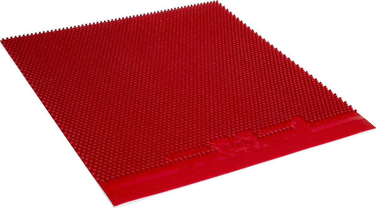 Butterfly Feint Soft Long Pips Rubber: Layout of Red Rubber